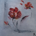 Fleurs rouges (acrylique) 2014